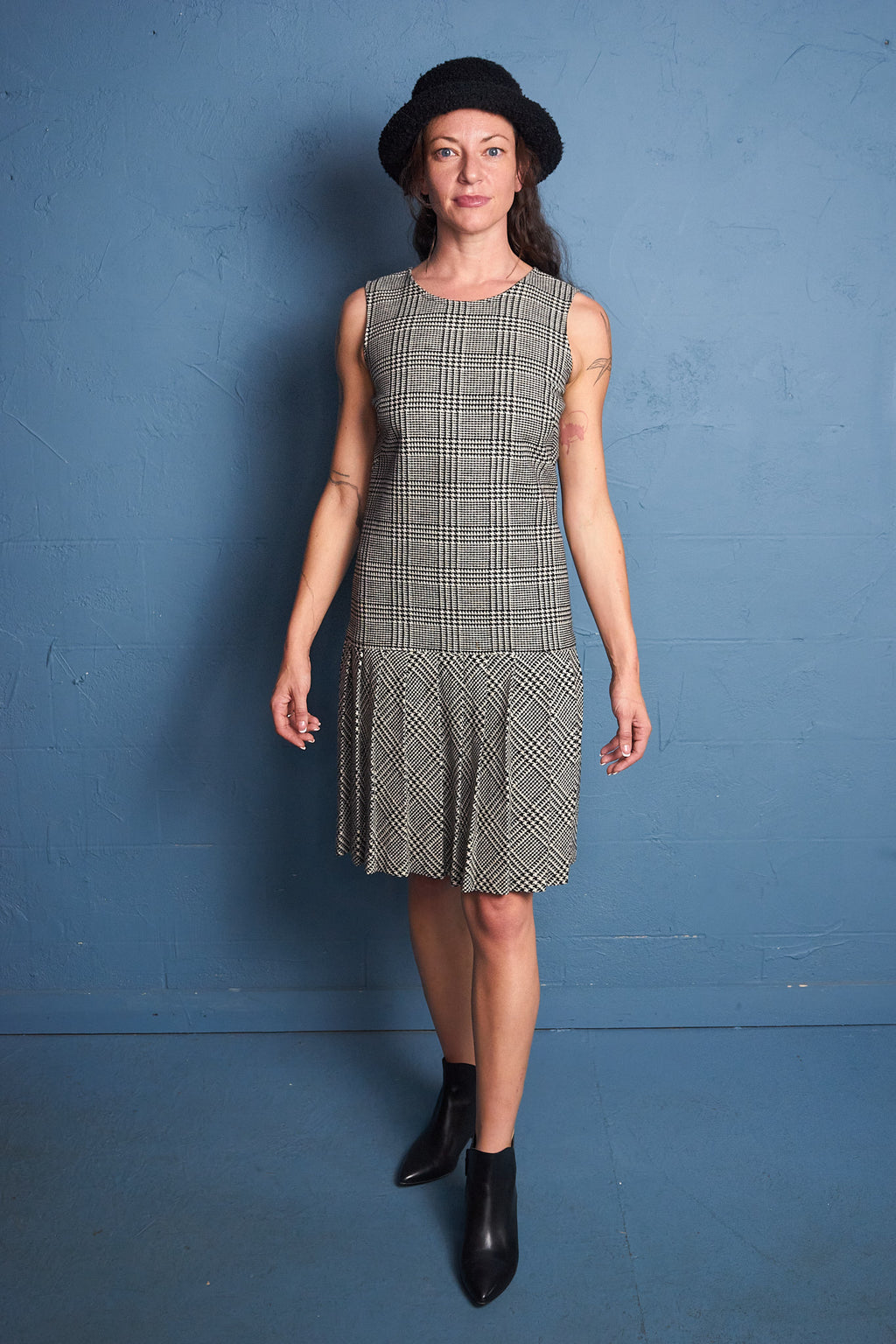 Vintage Houndstooth Dress