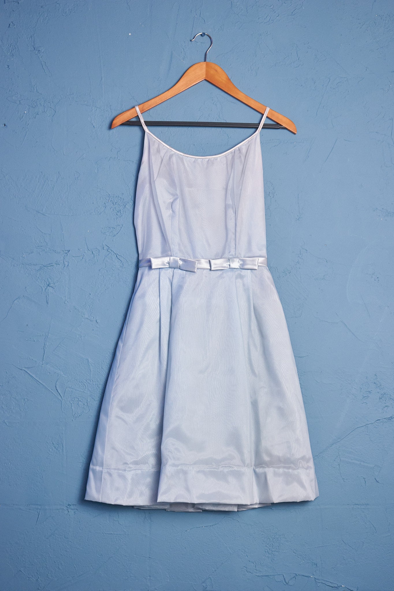 Light Blue Satin Dress
