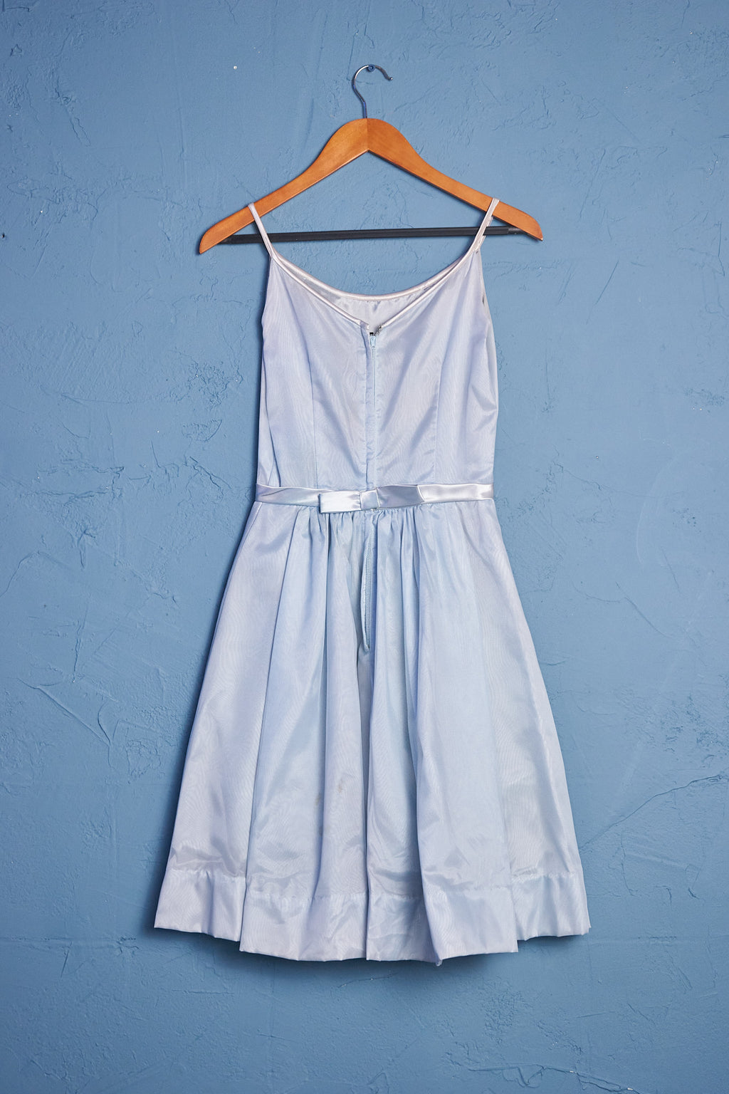 Light Blue Satin Dress