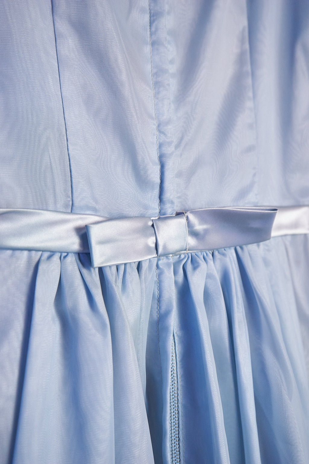 Light Blue Satin Dress
