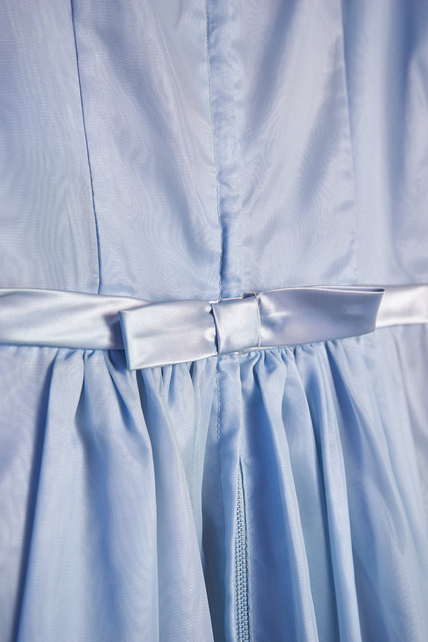Light Blue Satin Dress
