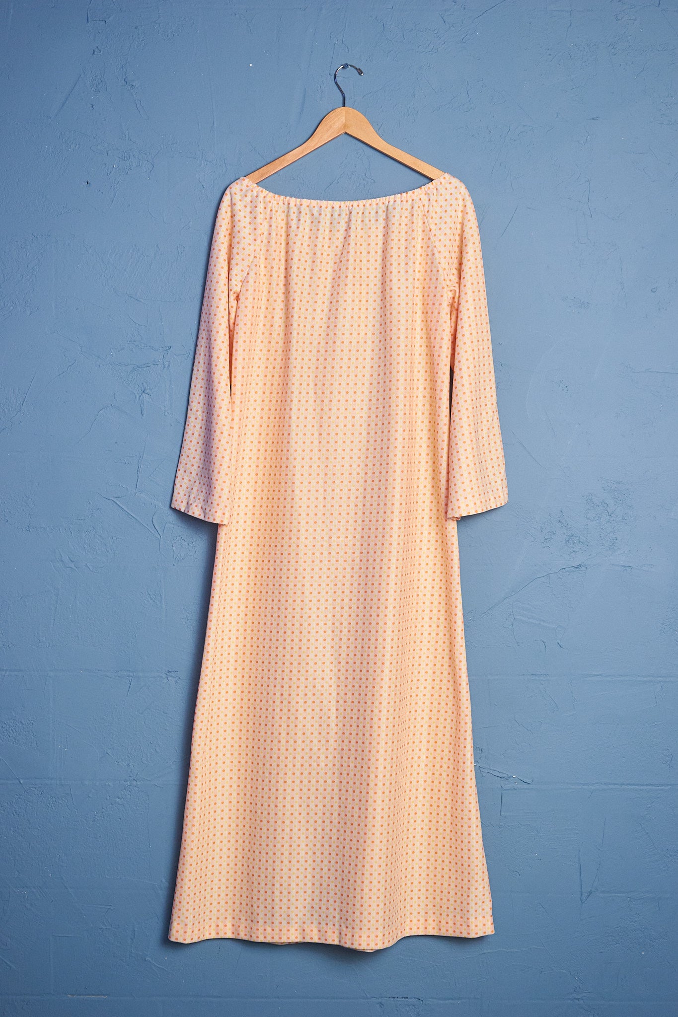 Orange Dot Maxi Dress