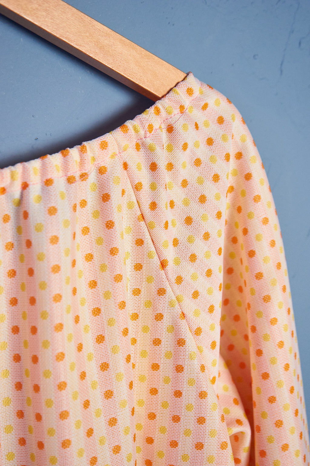 Orange Dot Maxi Dress