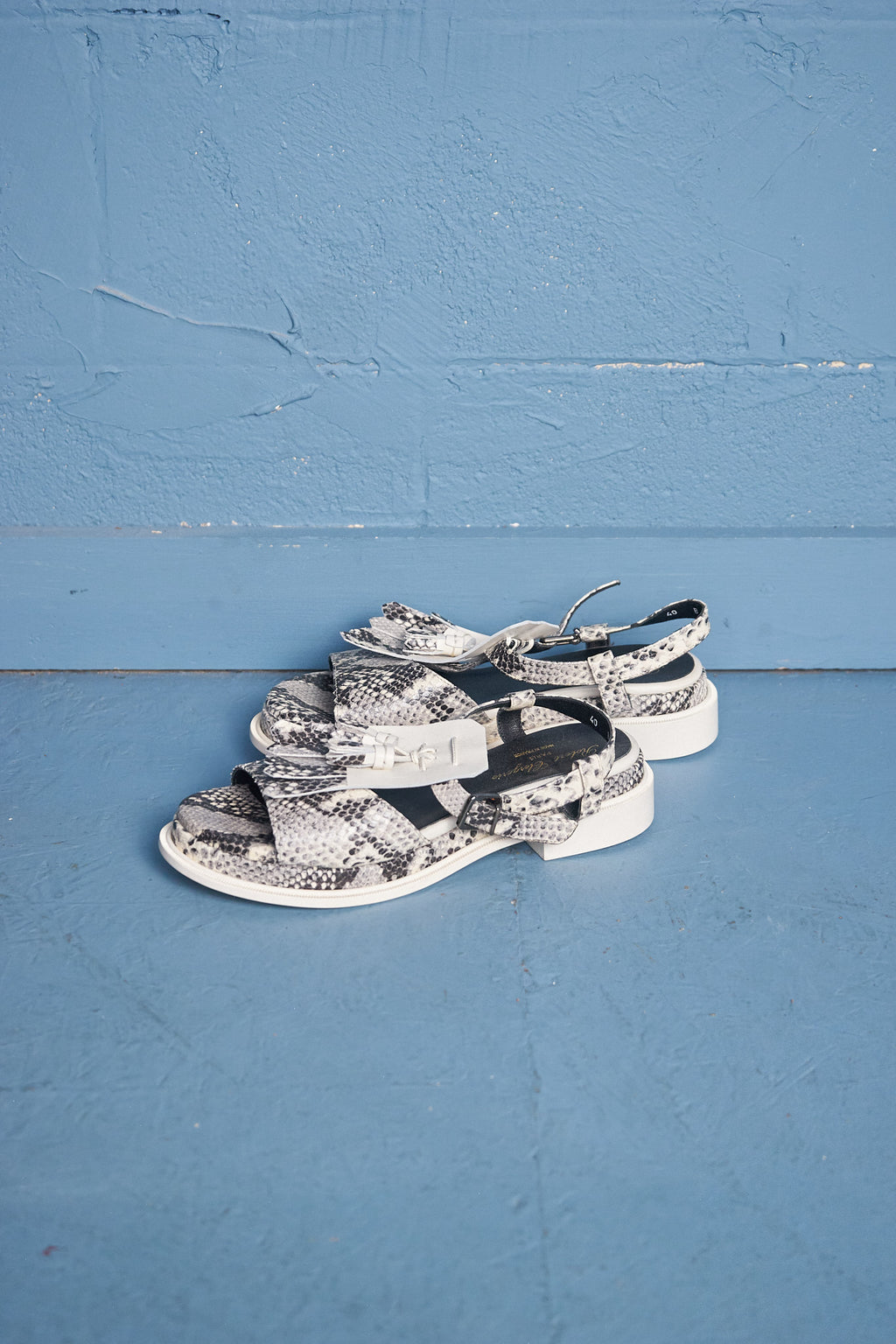 Robert Clergerie Snake Skin Sandal (NEW)