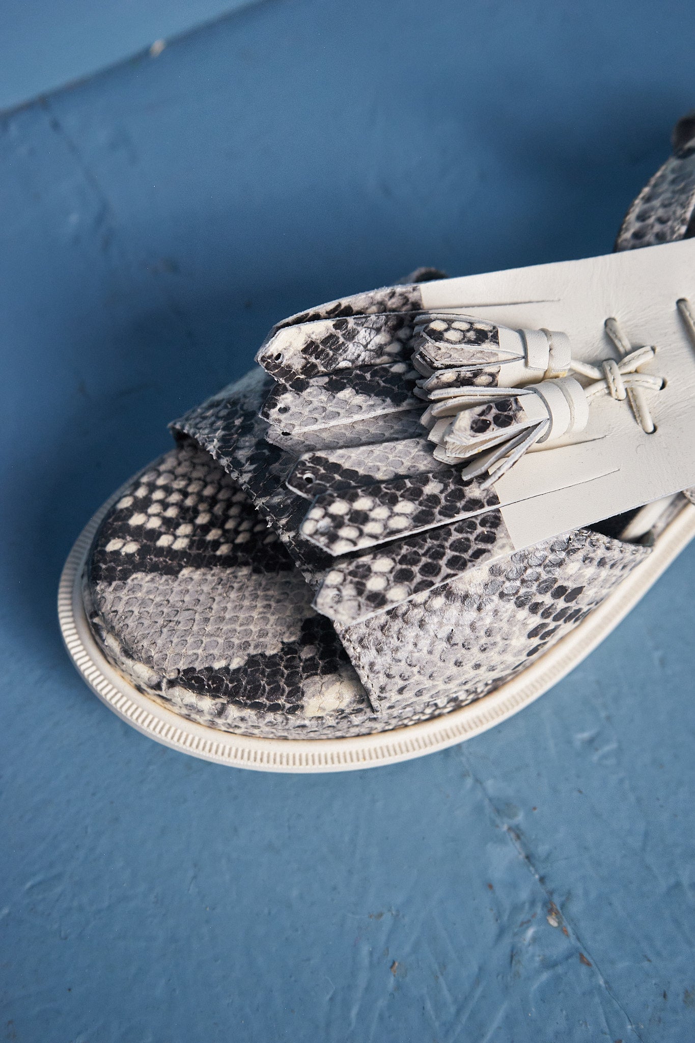 Robert Clergerie Snake Skin Sandal (NEW)