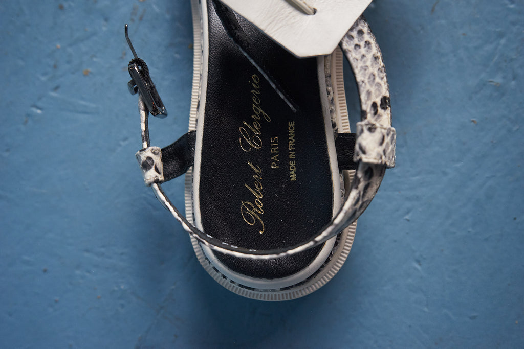 Robert Clergerie Snake Skin Sandal (NEW)